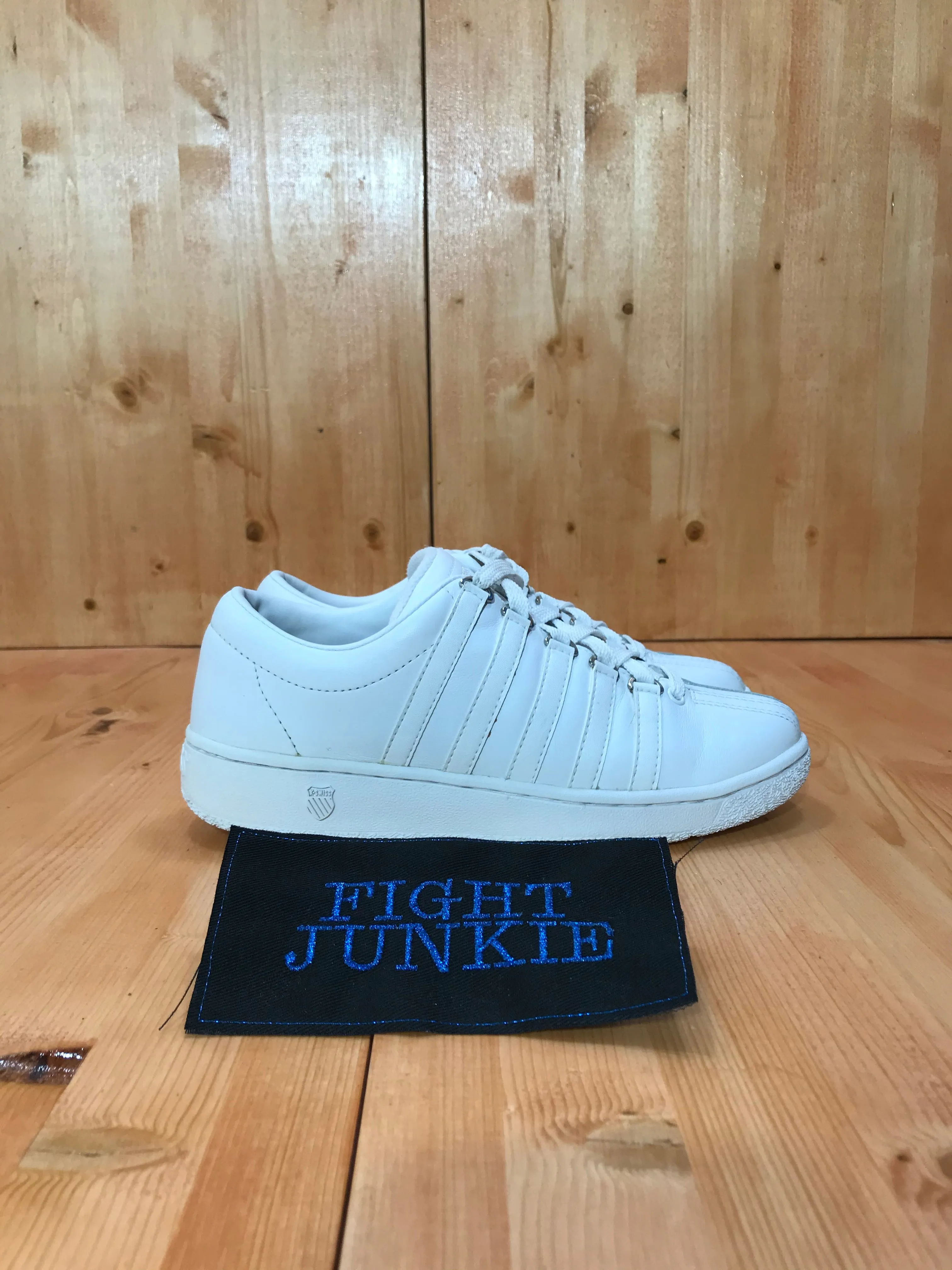 NWOT K SWISS KAY SWISS CLASSIC Luxury Edition Womens Size 8 All White Leather Shoes Sneakers Discount Code For Asics Shoes