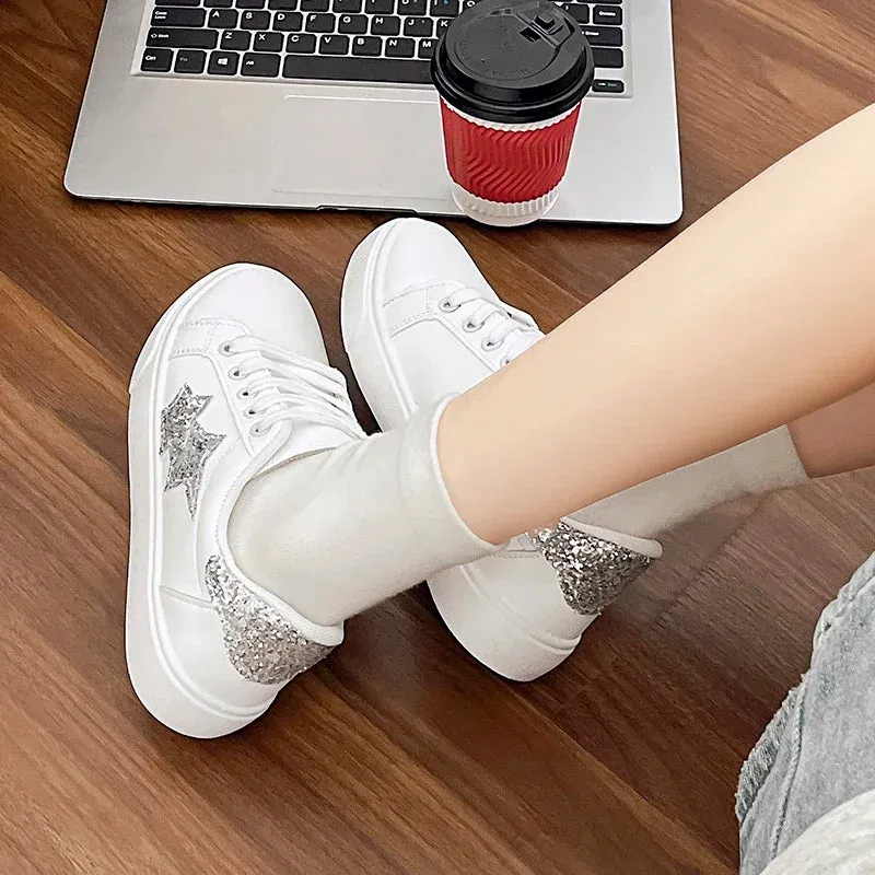 Casual Lace-Up Flats for Women Casual Shoes For Pants