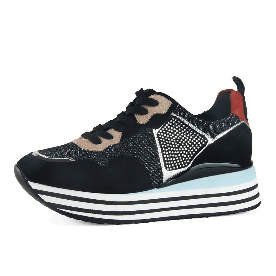 casual luxury designer sneakers with glitter women fashionable shoes Sneakers Store