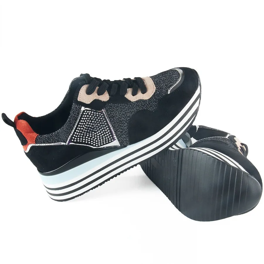 casual luxury designer sneakers with glitter women fashionable shoes Best Comfortable Sneakers