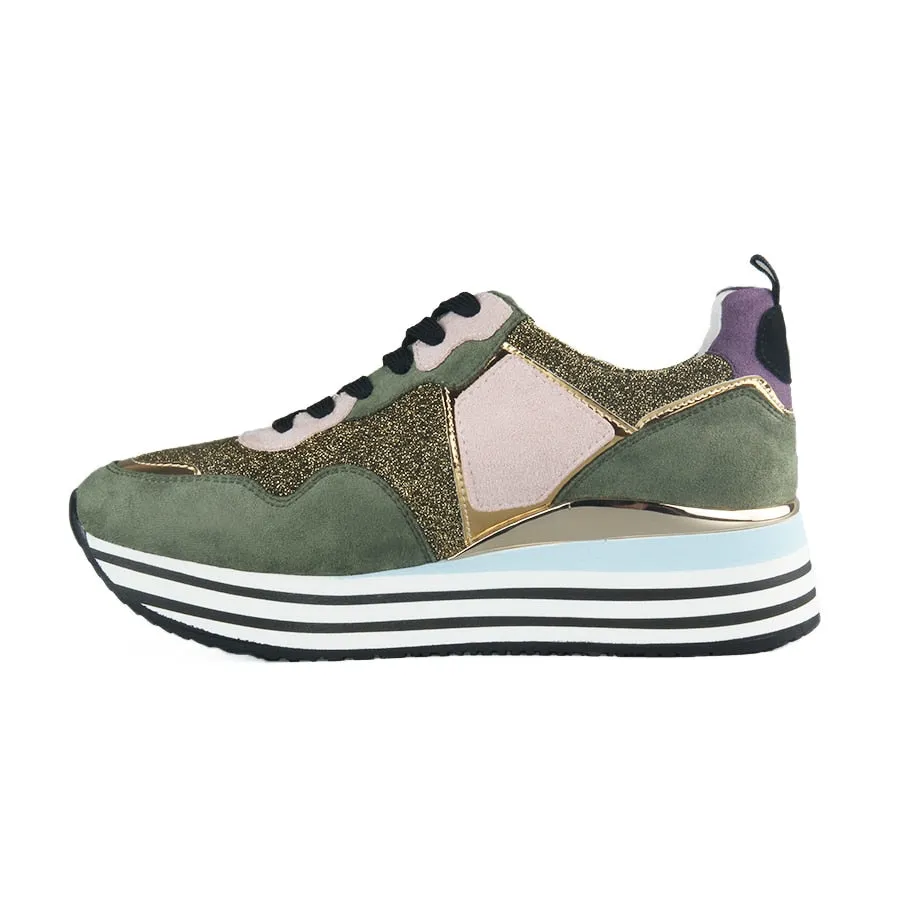 casual luxury designer sneakers with glitter women fashionable shoes Sneakers Walmart