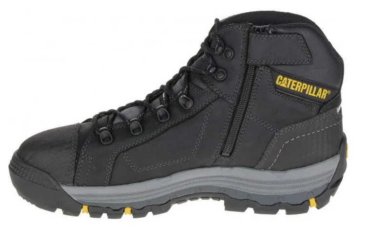 Cowboy Boots Snake Skin CAT Convex ST Mid Black Safety Boot