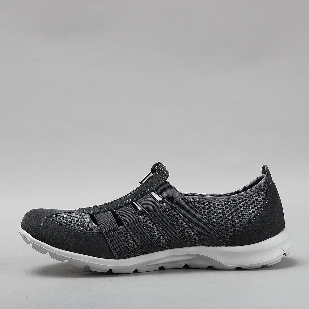 Buckle Shoes Flat CC RESORTS CHRISTINE CHARCOAL