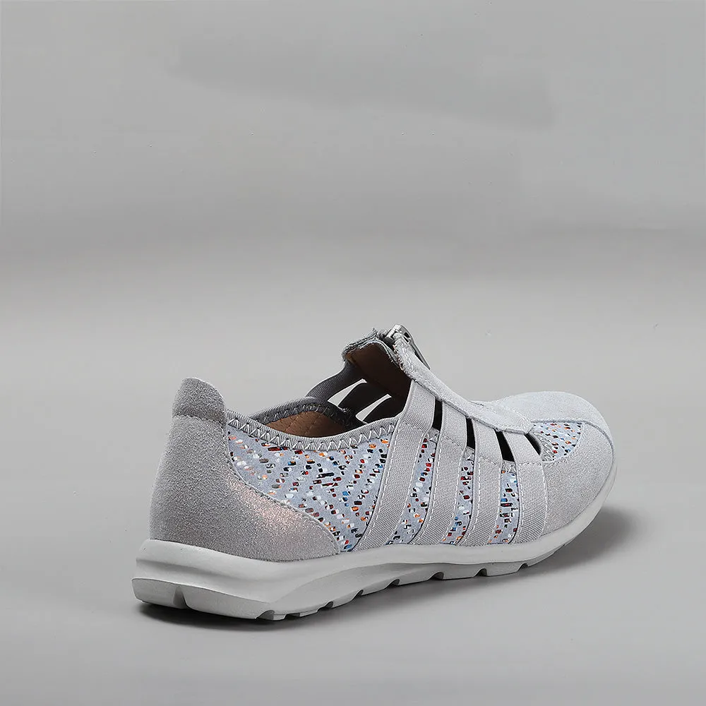 Thick Sole Flat Shoes CC RESORTS CHRISTINE GREY MULTI