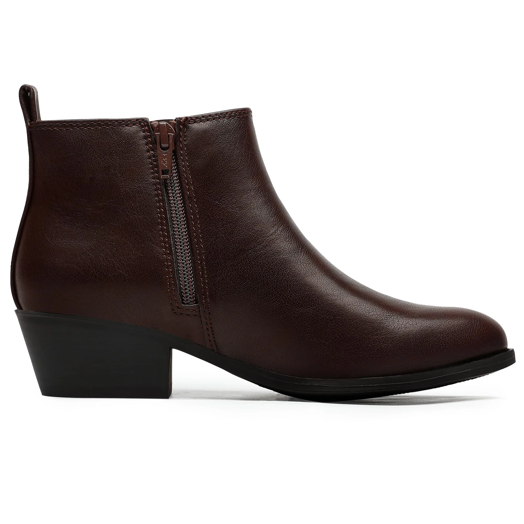 Waterproof Shoe Cover Silicone Chelsea Boots Women Fashion Ankle Booties Classic Low Heel Side Zip Shoes for Women Black Brown