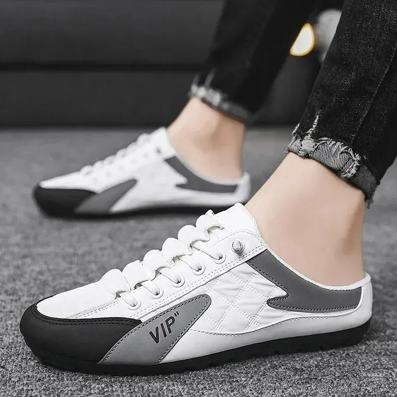 Summer Slippers for Men Trendy Men's Flat Bottom Casual Shoes Soft Sole Support Shoes Men's Sneakers Zapatos De Hombre Flat Bottom Shoes For Weightlifting