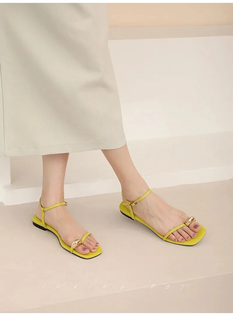 Chic Square-Toe Flats for Women Originals Sl 72 Casual Shoes