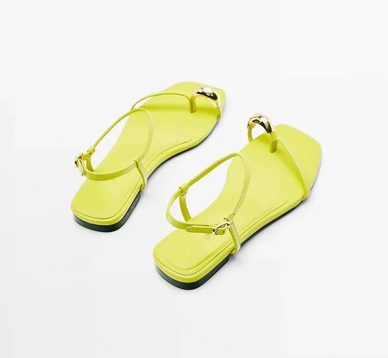 Bowling Style Casual Shoes Chic Square-Toe Flats for Women