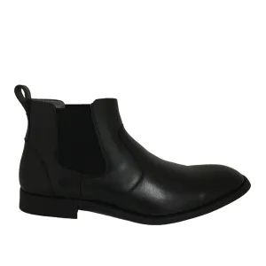 Julius Marlow Harry Black Leather Mens Boot Extra Wide Calf Western Boots