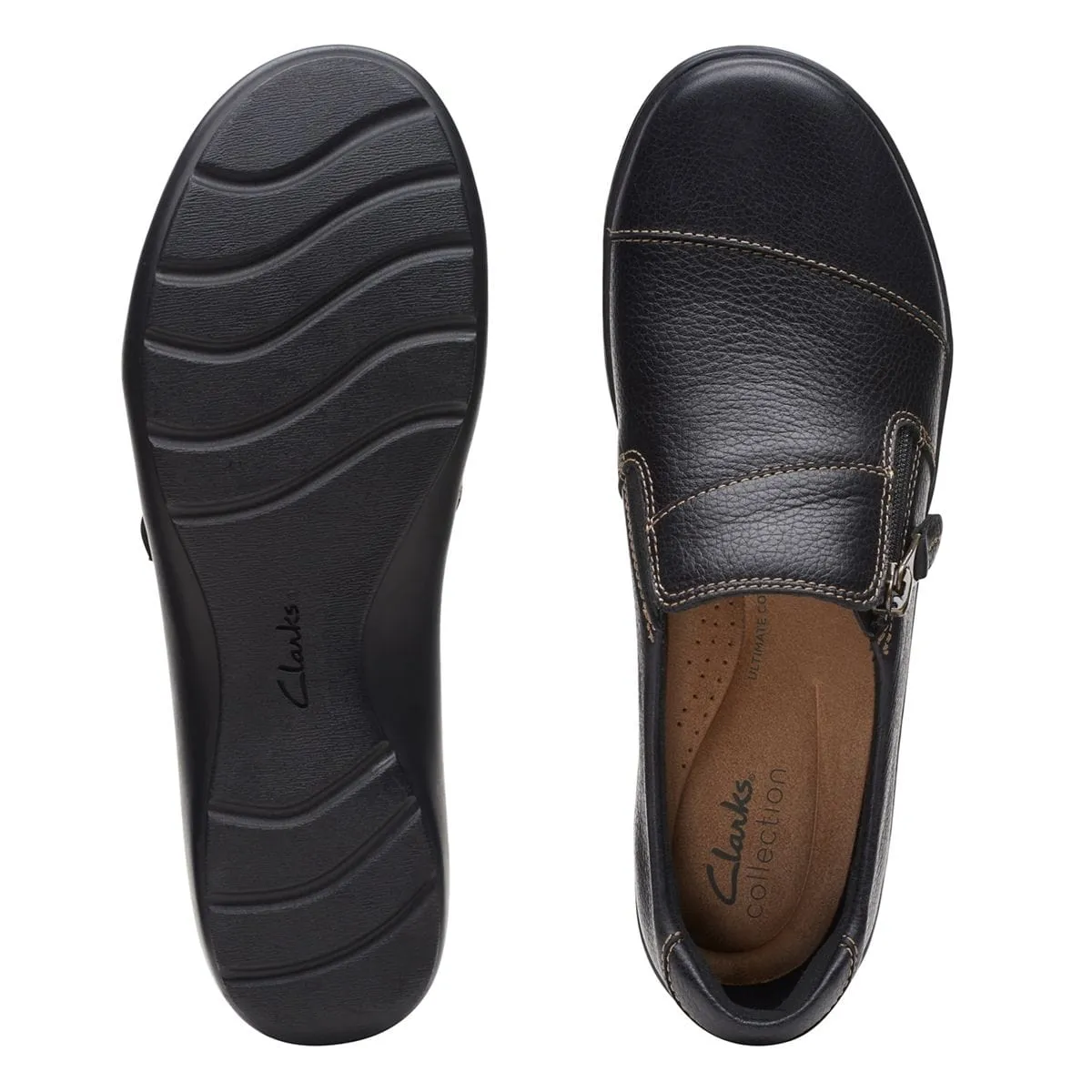 Best Casual Shoes Without Laces Clarks Women's Cora Harbor Shoes- Black