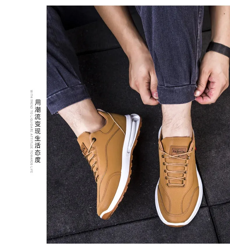 Classics Style Men's Hiking Shoes Lace Up Men Sport Shoes Outdoor Jogging Trekking Male Sneakers 2023 New Trendy Casual Sneakers Low Hiking Shoes Reviews