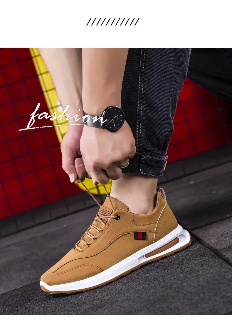 Classics Style Men's Hiking Shoes Lace Up Men Sport Shoes Outdoor Jogging Trekking Male Sneakers 2023 New Trendy Casual Sneakers Riemot Hiking Shoes
