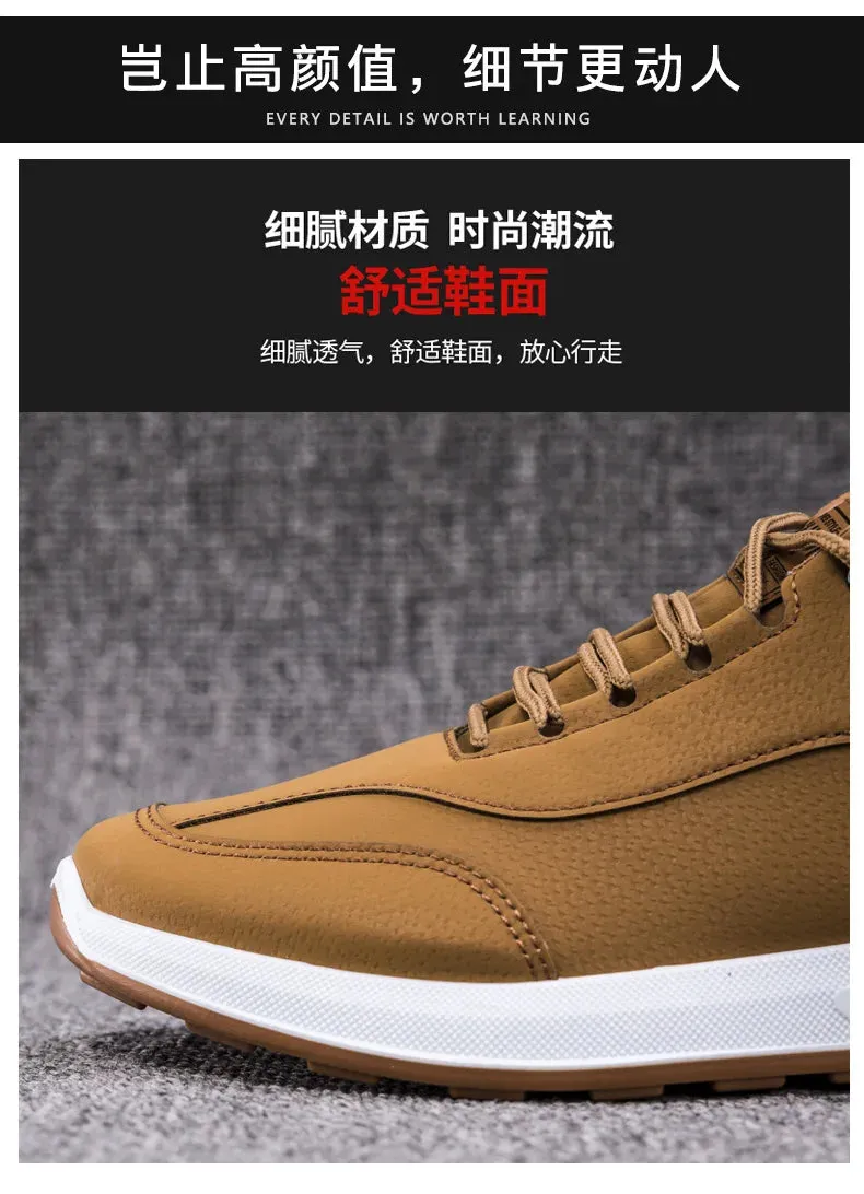 Best Hiking Shoes For Sore Feet Classics Style Men's Hiking Shoes Lace Up Men Sport Shoes Outdoor Jogging Trekking Male Sneakers 2023 New Trendy Casual Sneakers