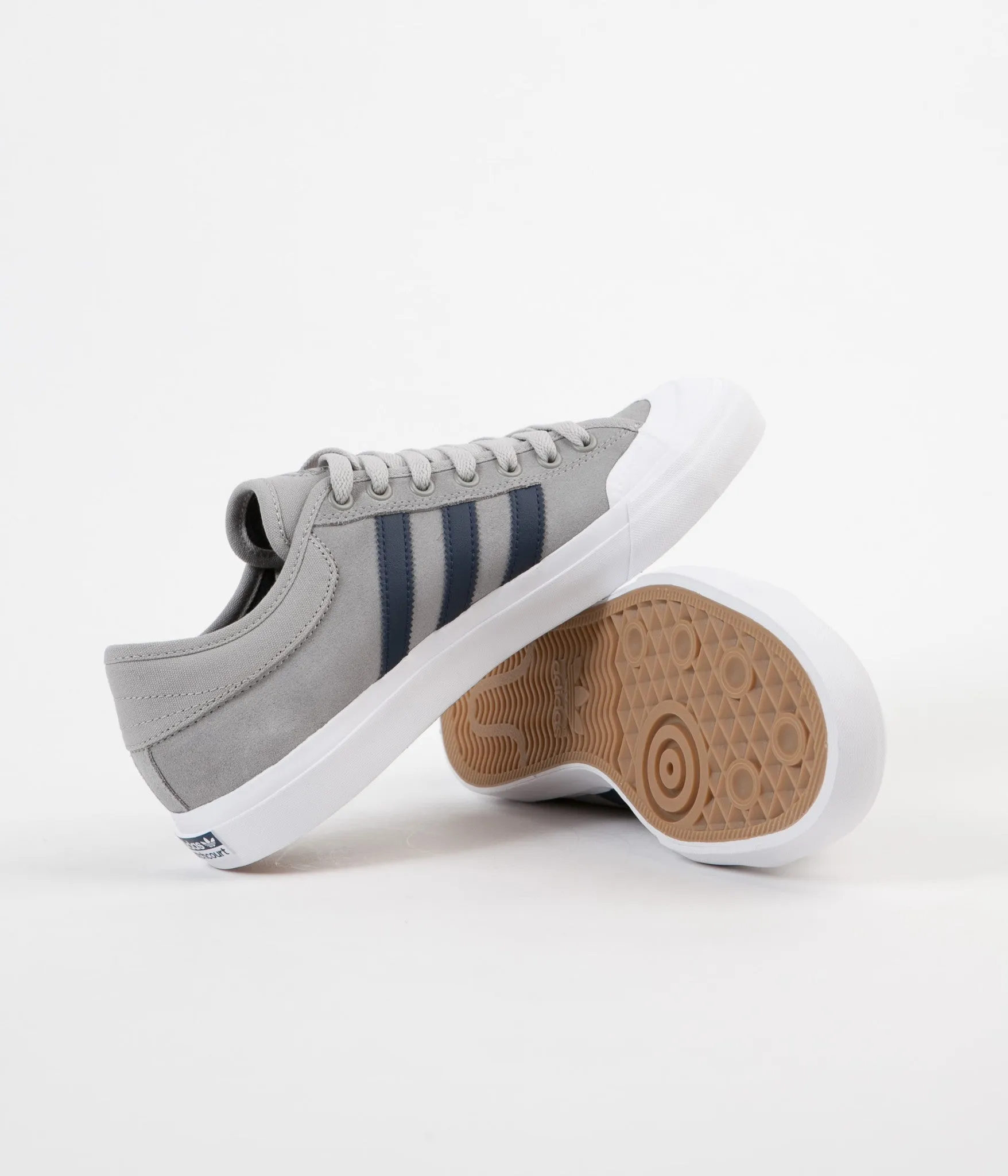 Tan Adidas Shoes Adidas Matchcourt Shoes - Solid Grey / Collegiate Navy / White