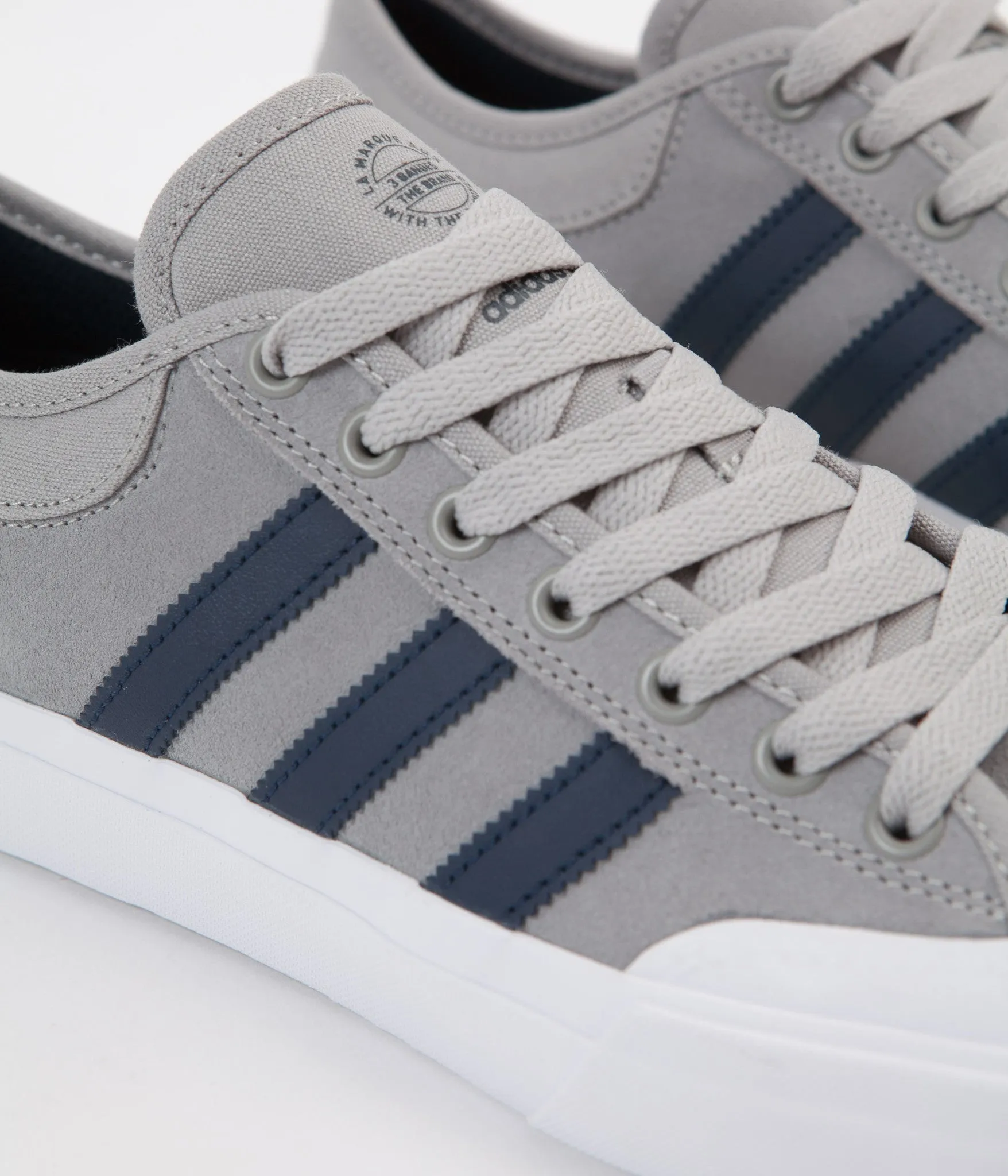 Hemp Adidas Shoes Adidas Matchcourt Shoes - Solid Grey / Collegiate Navy / White