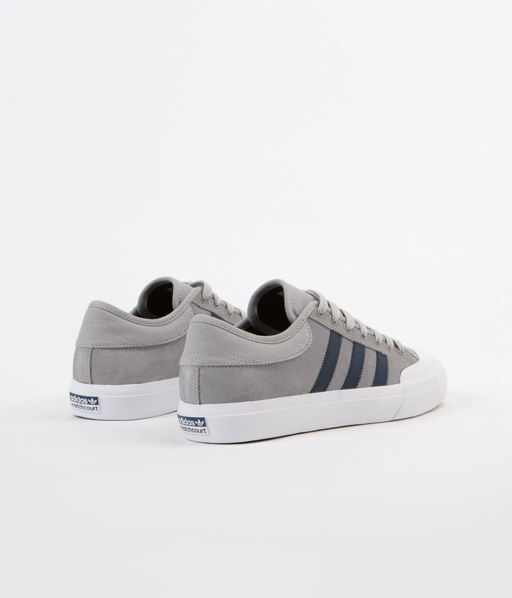 Adidas Non Tie Shoes Adidas Matchcourt Shoes - Solid Grey / Collegiate Navy / White