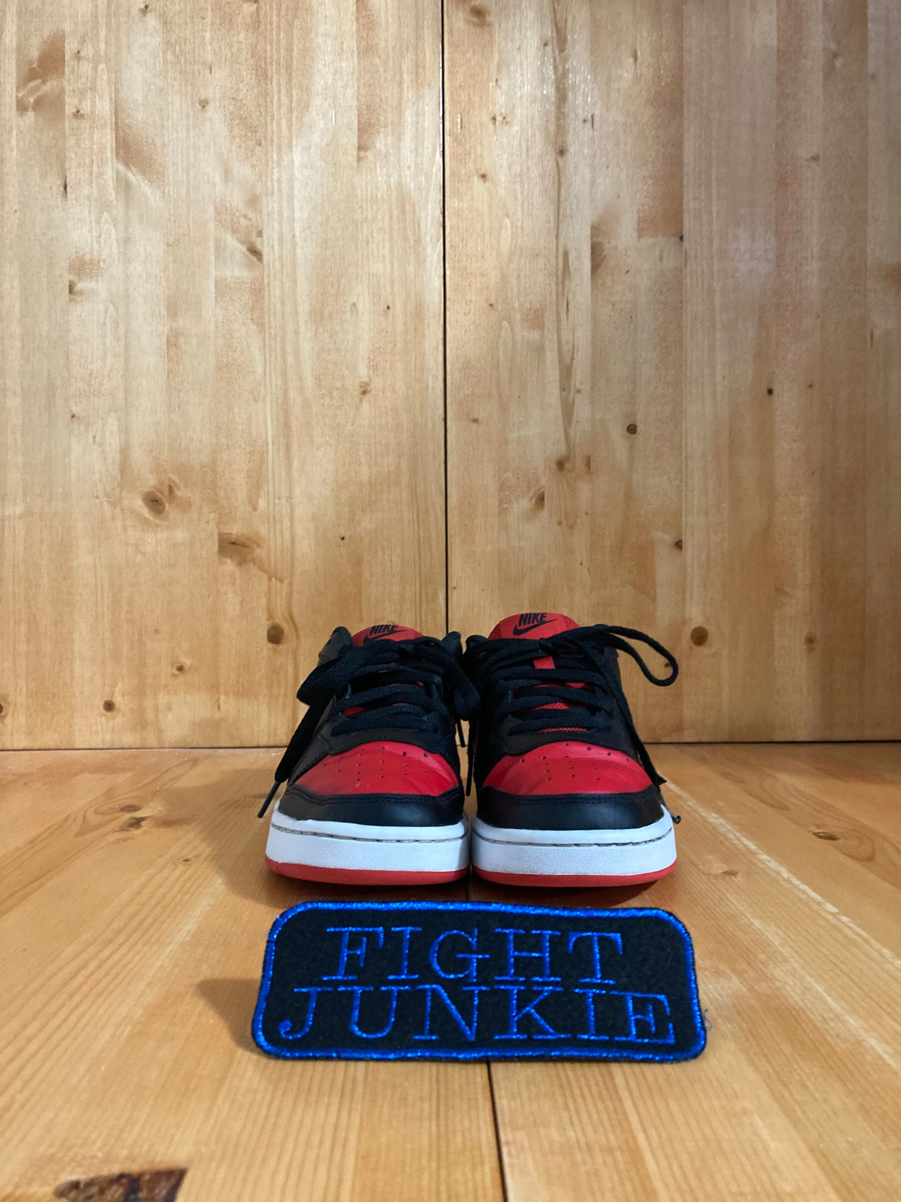 NIKE COURT BOROUGH LOW BRED GS Youth Size 7Y Shoes Sneakers Black & Red BQ5448-007 Asics Distance Running Shoes