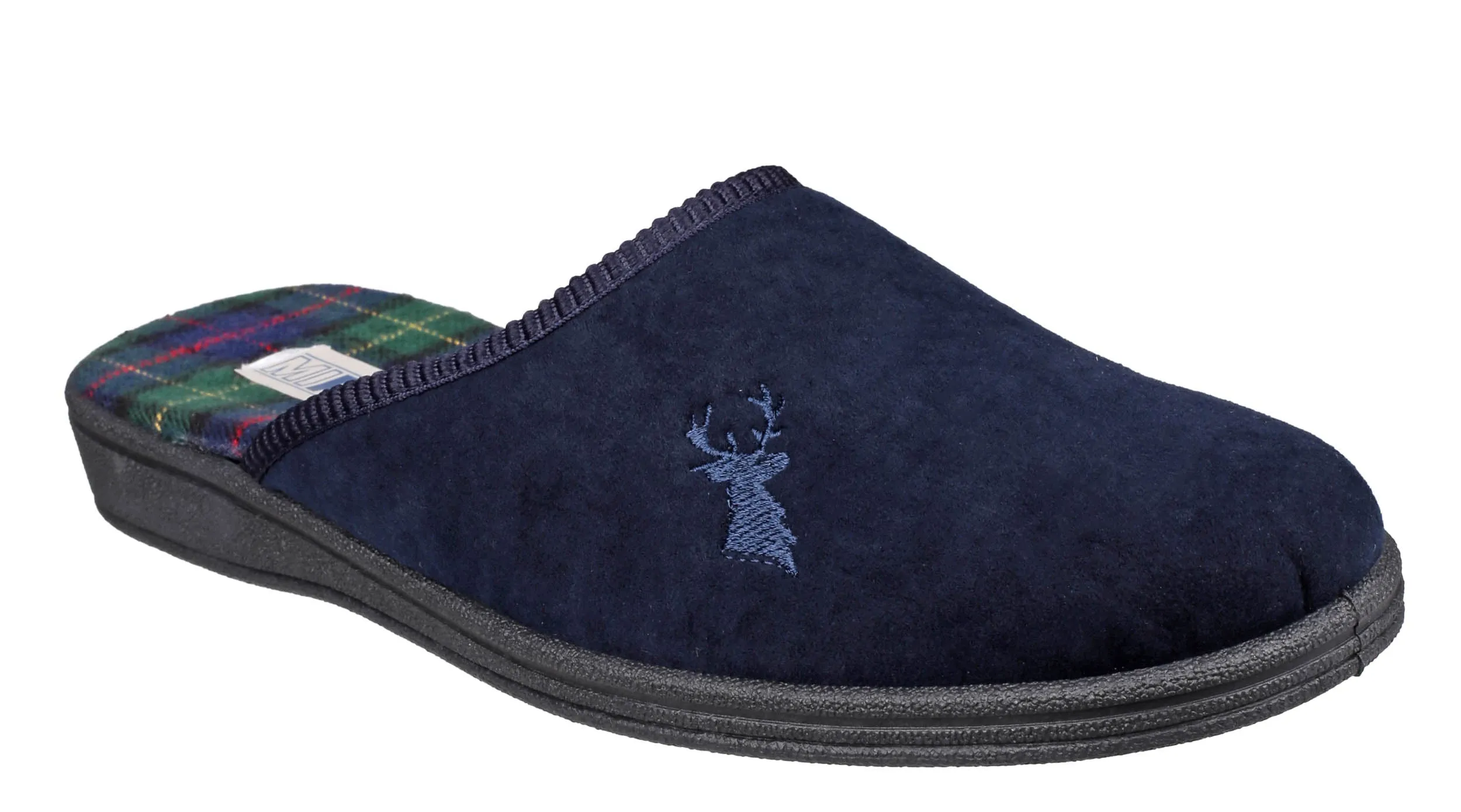 Mirak Buck Mens Velour Mule Slipper Plantar Fasciitis House Slippers