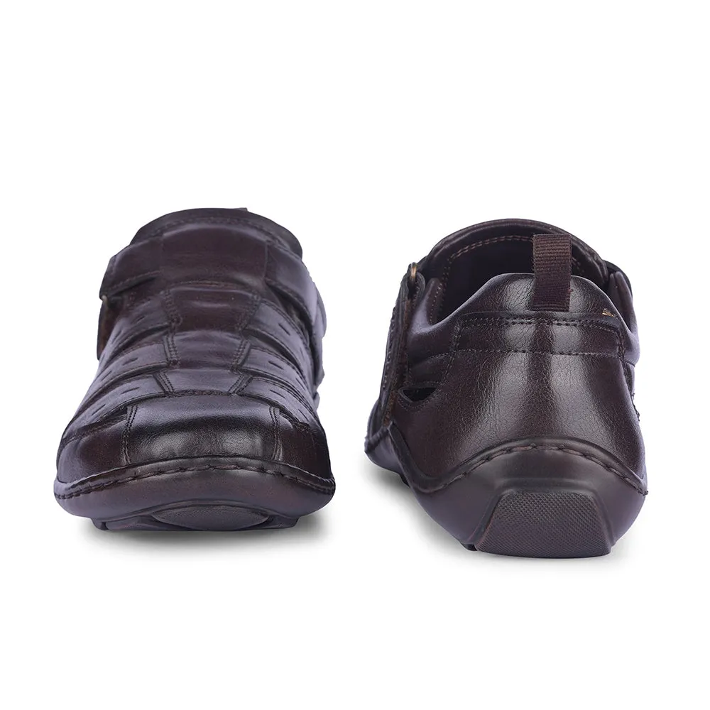 Healers By Liberty Mens LB130-500E Brown Casual Sandal Sandals Greece