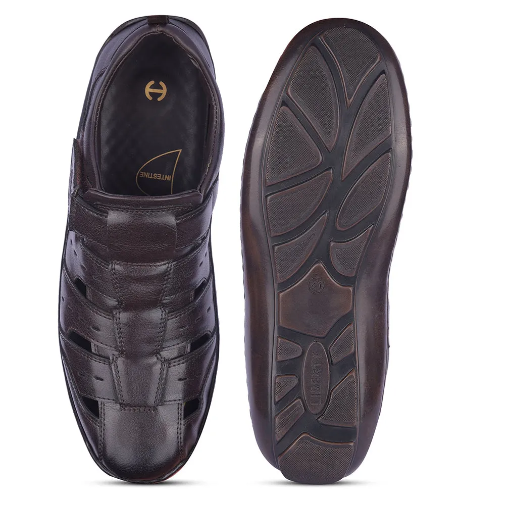 Moses Sandals Healers By Liberty Mens LB130-500E Brown Casual Sandal