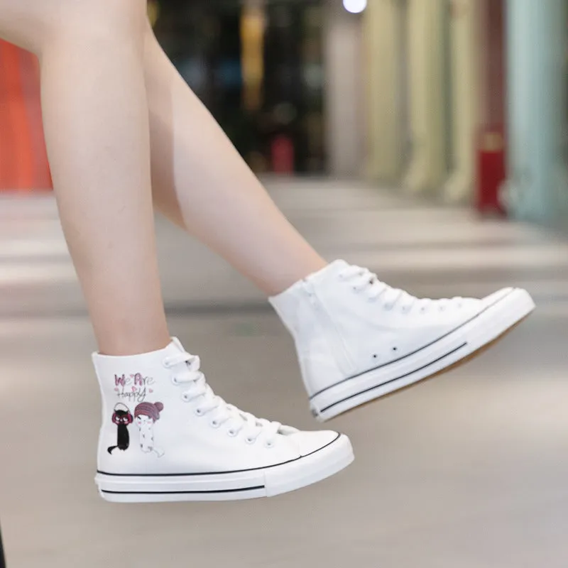 Casual Shoe Sole Nanccy Cartoon Cute Casual High Top Shoes