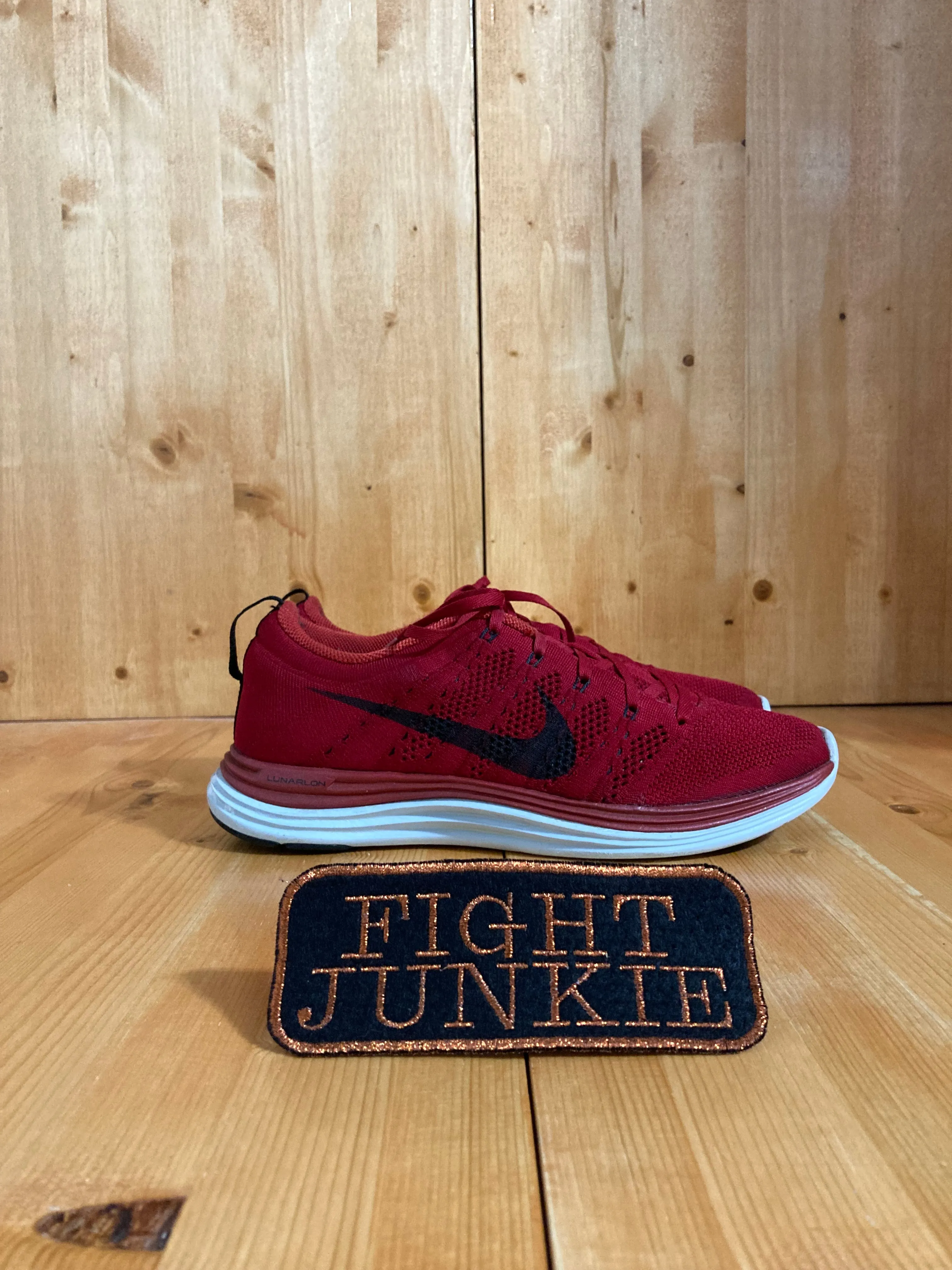 NIKE FLYKNIT LUNAR 1  Mens Size 8.5 Running Training Shoes Sneakers Red 554887-601 Asics Gt 1000 12 Running Shoes