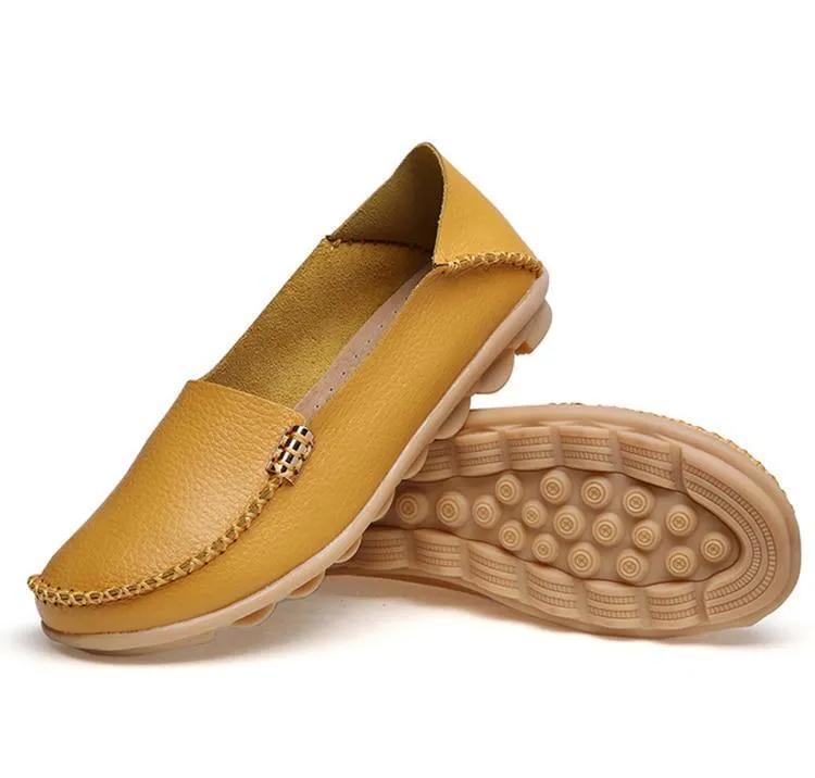 Classic Leather Casual Shoes C.NEW S Sailing Shoes Womens