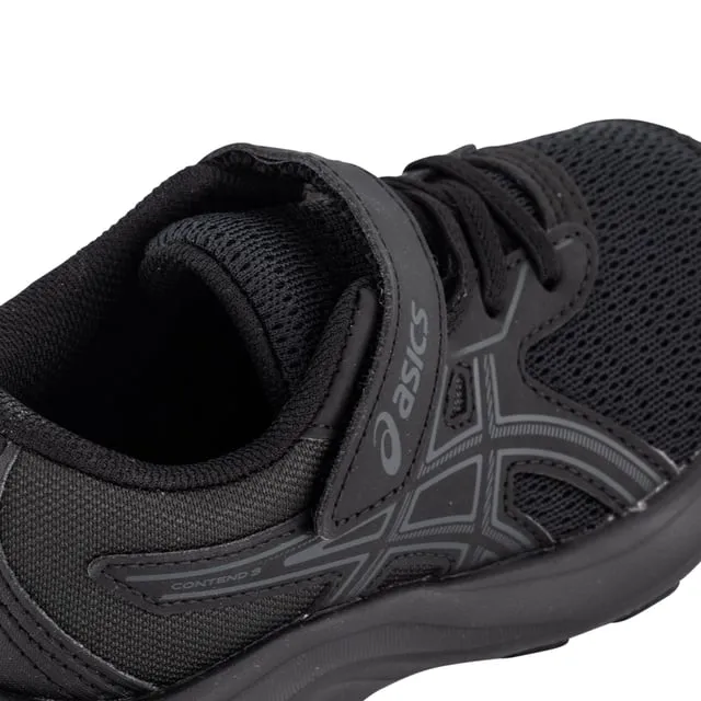 ASICS KID'S CONTEND 9 PS TRIPLE BLACK RUNNING SHOES Running Shoes Asics Novablast