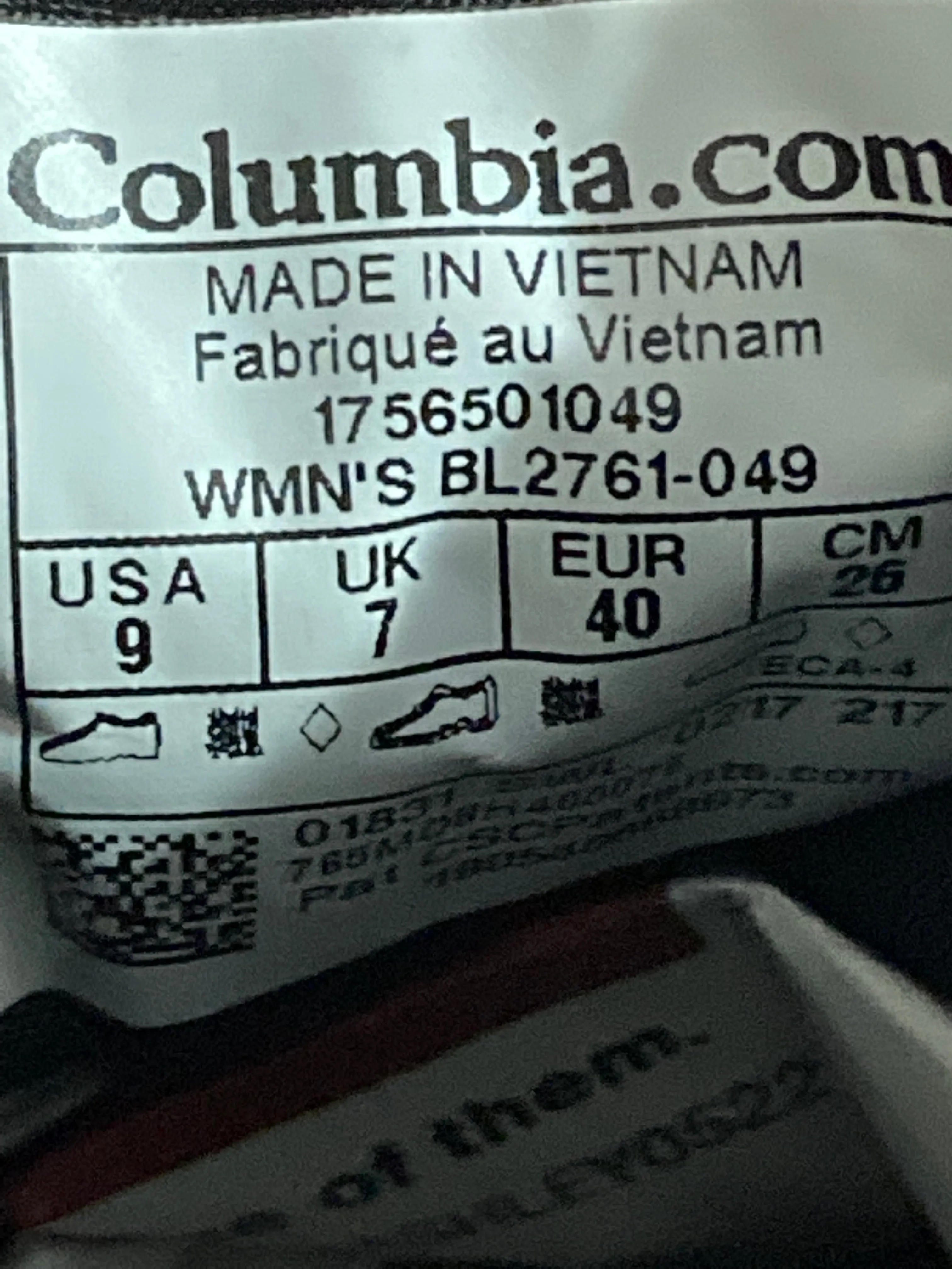 COLUMBIA TECHLITE OUT DRY Women's Size 9 Waterproof Shoes Sneakers Gray & Black Waterproof Cross Training Shoes