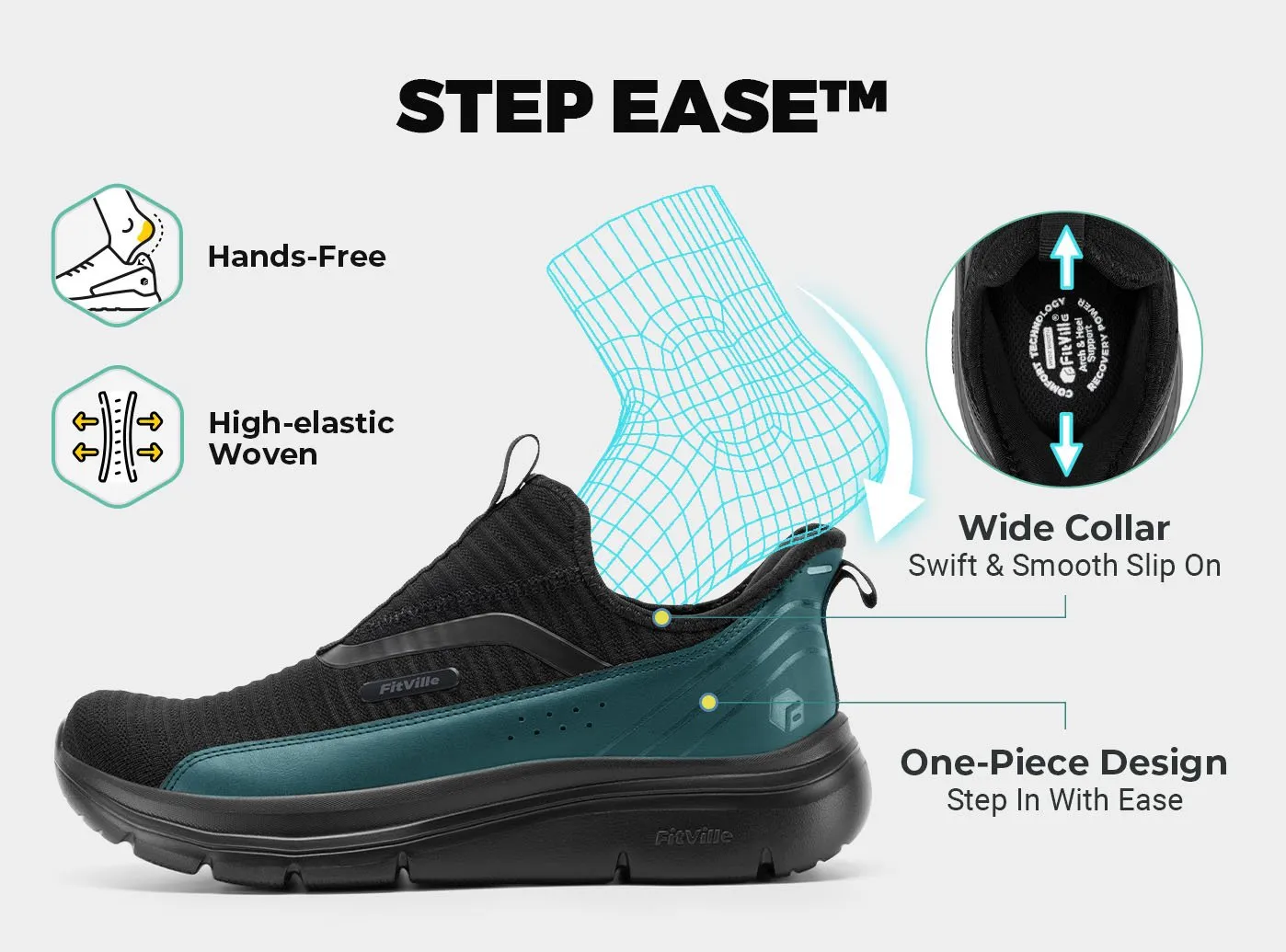 FitVille Men's Step Ease Slip-On Walking Shoes V2 Disadvantages Of Wearing Flat Shoes