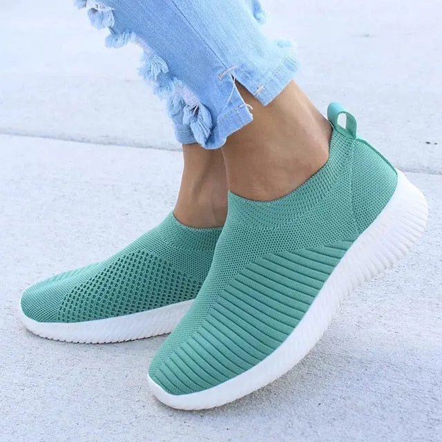Flat Pumps Shoes Knitting Sock Sneakers