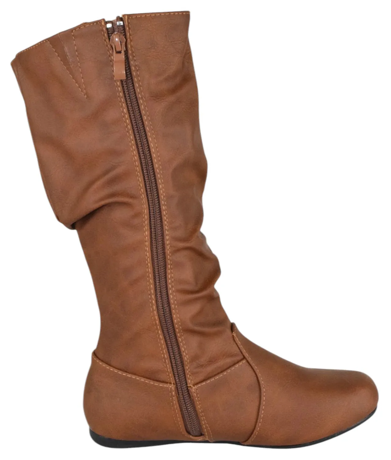 SELENA-24 Tan PU Forever Best Arch Shoes For Flat Feet