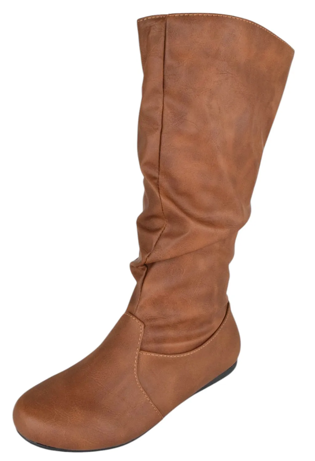 SELENA-24 Tan PU Forever Barefoot Shoes Flat Feet