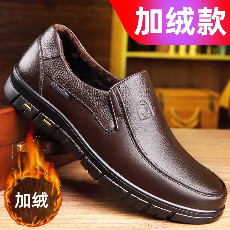 Genuine Leather Handmade Shoes 2023 Casual Shoes For Men Flat Platform Walking Shoe Outdoor Footwear Loafers Breathable Sneakers Shoes Flat Sandals