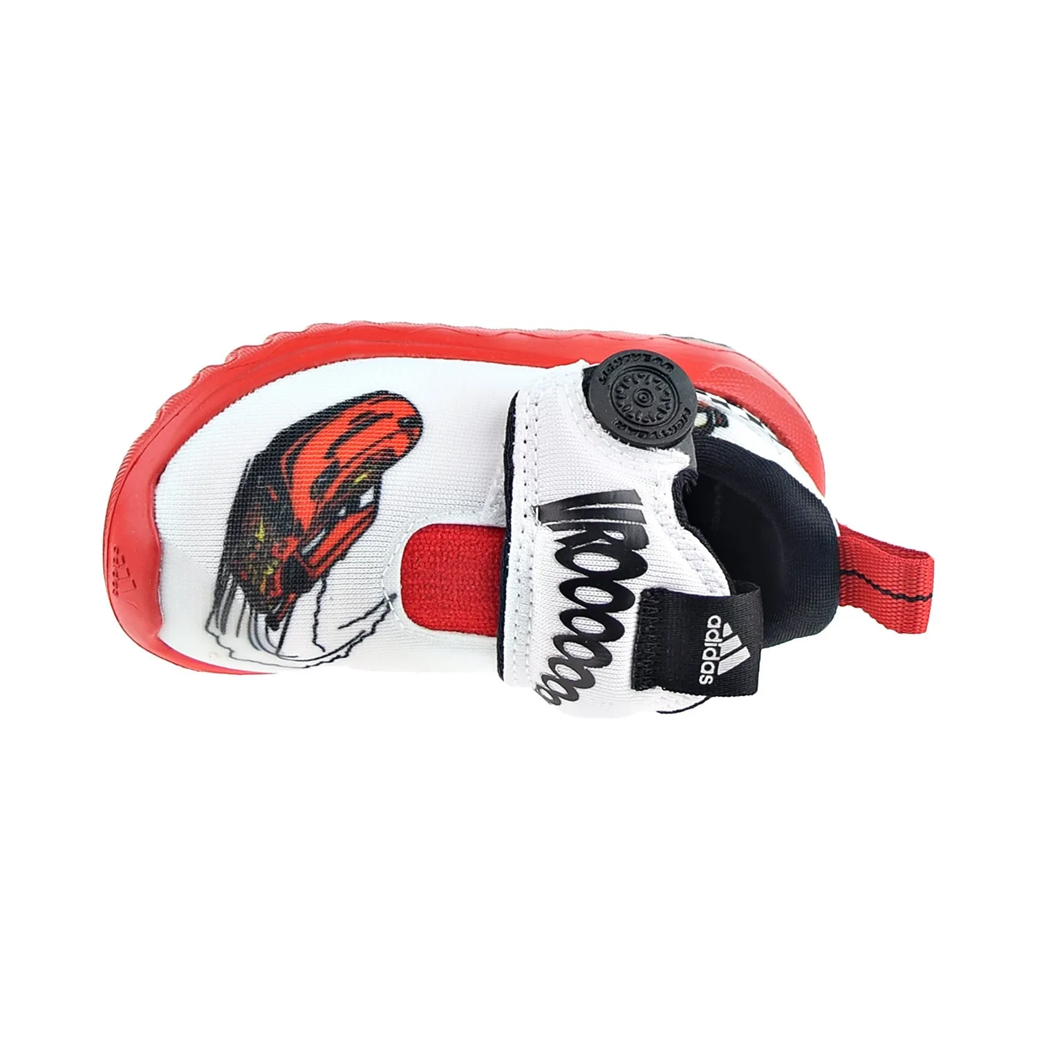 Adidas Wide Toe Box Shoes Adidas X Disney Suru365 Cars Slip-on Toddler's Shoes Cloud White-Silver-Red