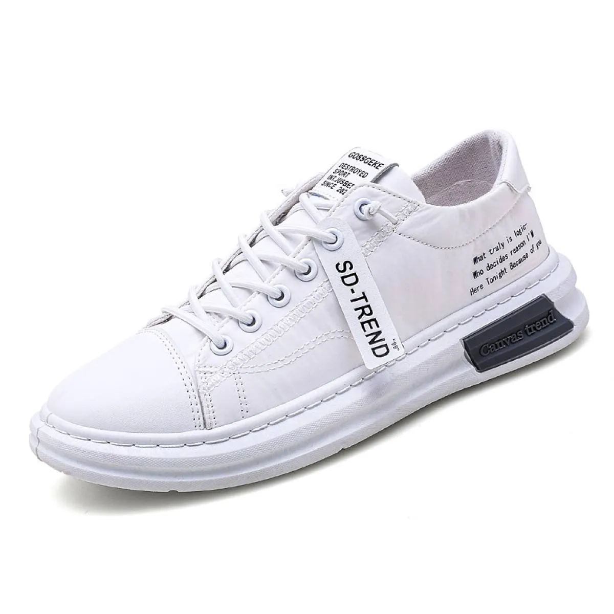 Walking Shoes Flat Feet Men Sneakers Fashion Soft Leather Breathable Rubber Sole Round Toe Lace Up Flat Casual Shoes Street Style Sports Shoes Travel Walking Shoes