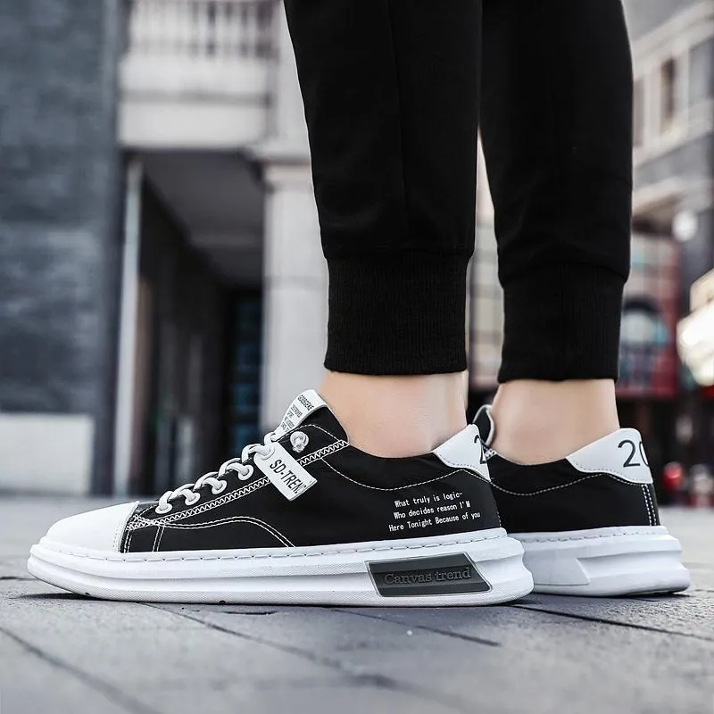 Men Sneakers Fashion Soft Leather Breathable Rubber Sole Round Toe Lace Up Flat Casual Shoes Street Style Sports Shoes Travel Walking Shoes Handbag Flat Shoes