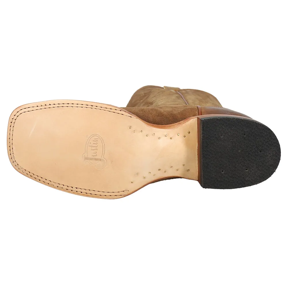 Hombre 13" Wide Square Toe Cowboy Boots Tractor Boots