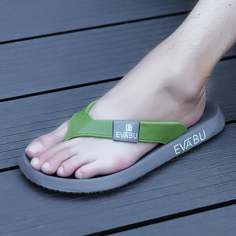 Noeth Face Slippers New Summer Men Slipper Black Flip Flops Mens Flats Open Toe Beach Men Slipper Outdoor Massage Casual