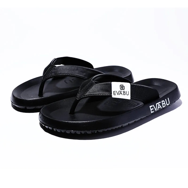 Goga Mat Slippers New Summer Men Slipper Black Flip Flops Mens Flats Open Toe Beach Men Slipper Outdoor Massage Casual