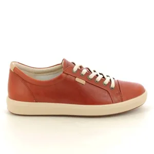 Ecco Women's Soft 7 Sneakers- Cognac Nubuck Casual Shoes