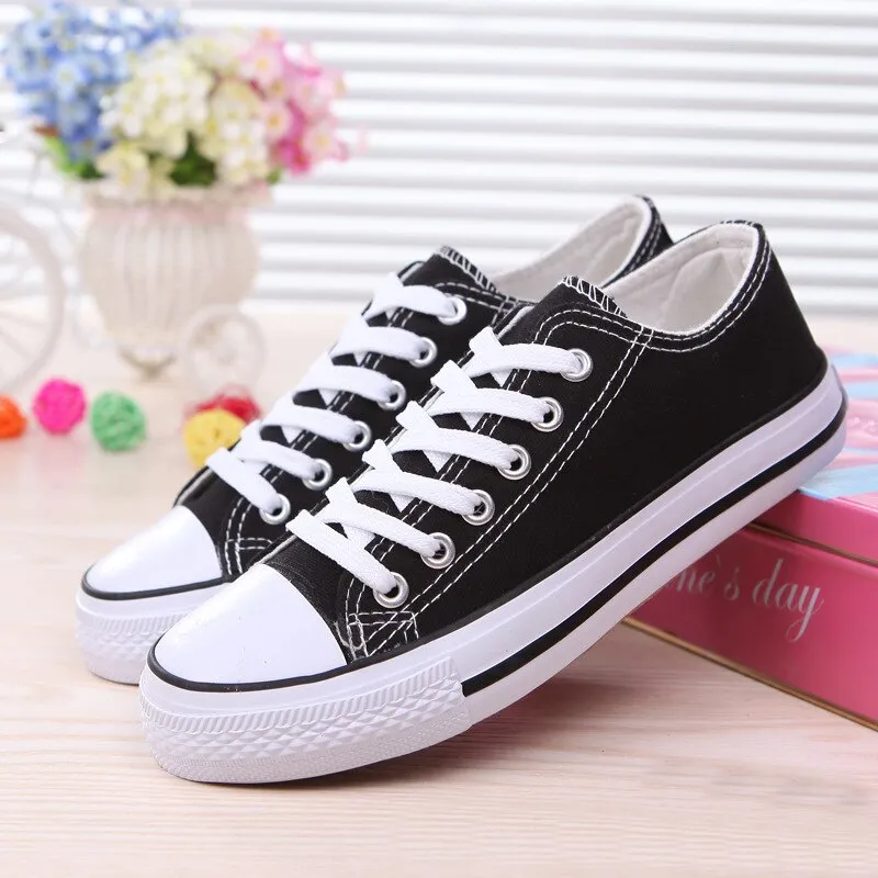 Casual Shoes Leisure Size BODENSEE Women Canvas Shoes Women FashionSummer Casual Sneakers Women Shoes zapa Woman Vulcanize Shoes