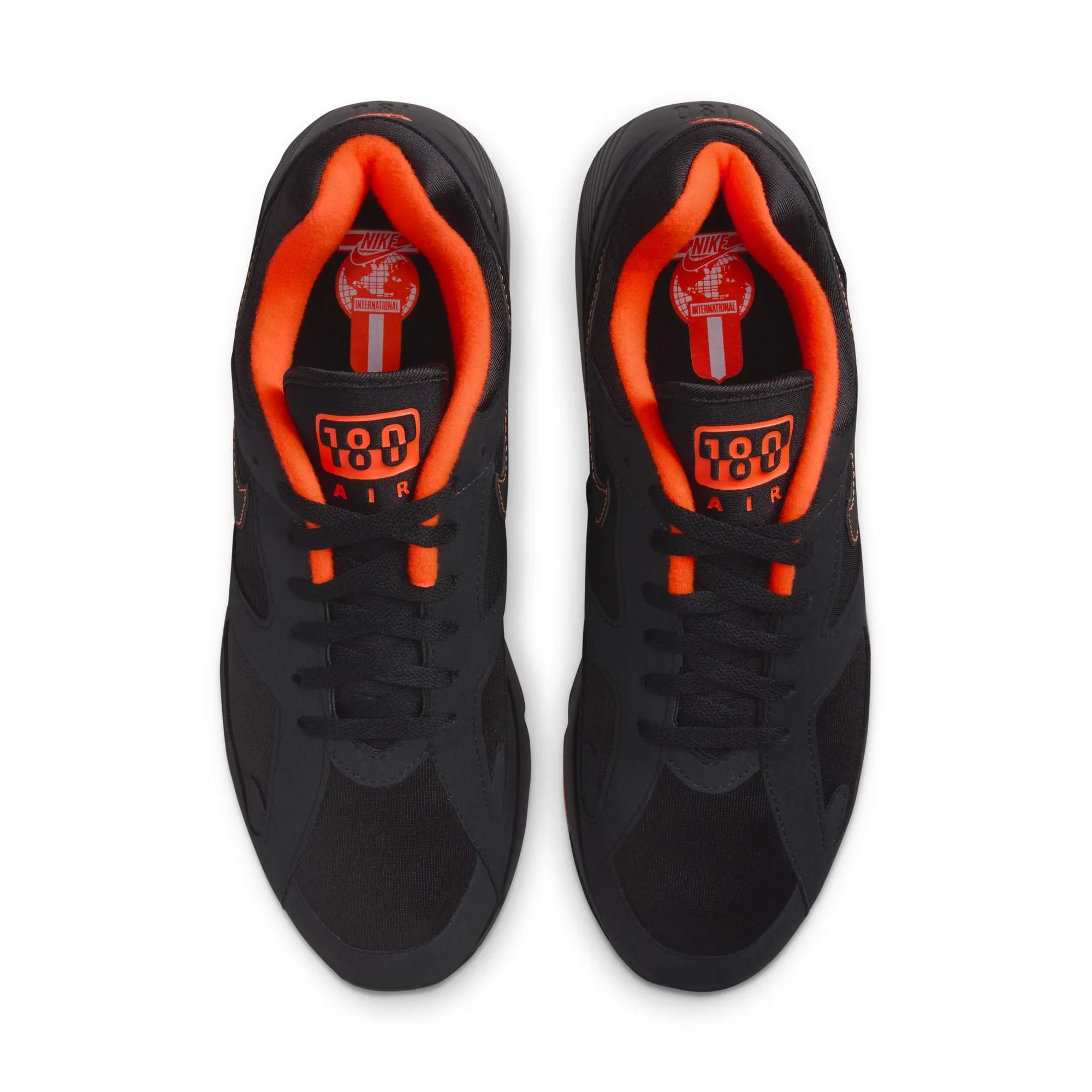 Air 180 'Black and Hyper Crimson' Asics Marathon Running Shoes