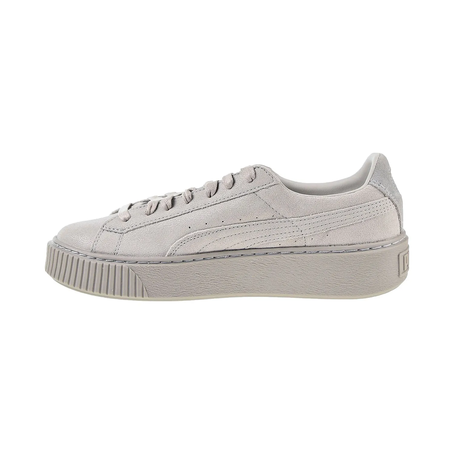 Puma Basket Platform Reset Women's Shoes Gray-Violet Asics Shoes With Duomax