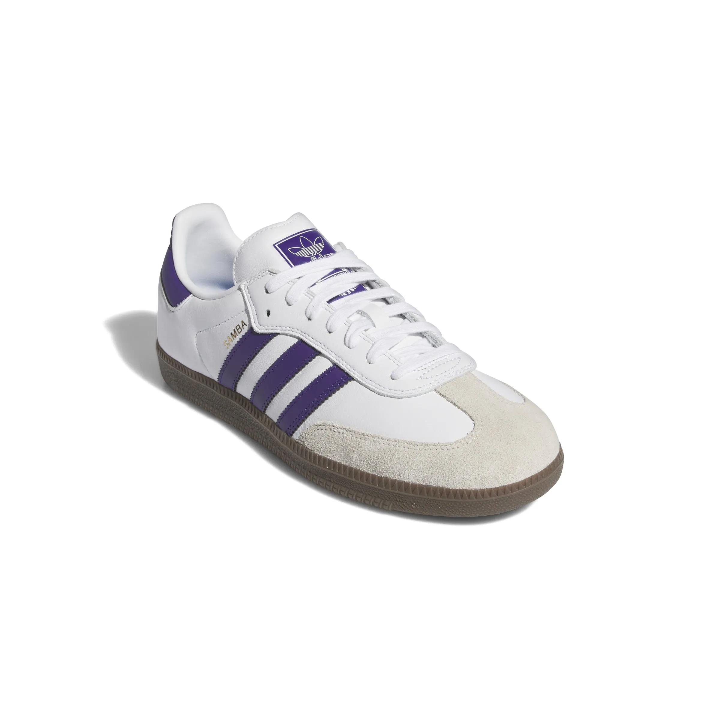 Adidas Terrex Jawpaw Shoes Adidas - Samba ADV in Cloud White/Core Purple/Gold Metallic