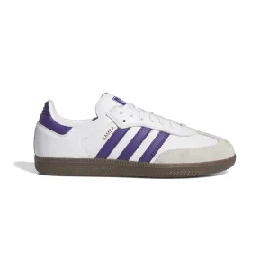 Adidas - Samba ADV in Cloud White/Core Purple/Gold Metallic Adidas Skate Shoe