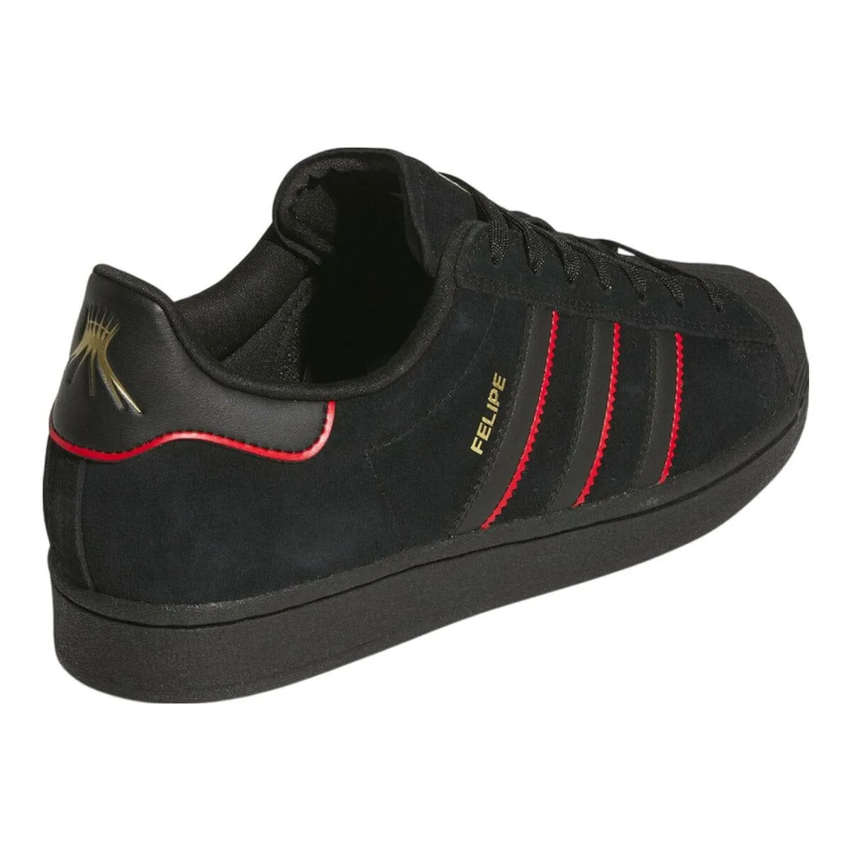 Adidas Silver Taekwondo Shoes Adidas - Superstar Adv X Felipe Gustavo Shoes Black/Scarlet