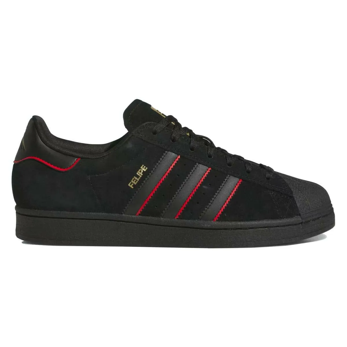 Wide Shoes Adidas Adidas - Superstar Adv X Felipe Gustavo Shoes Black/Scarlet