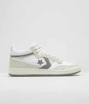 Dave Schultz Wrestling Shoes Asics Converse Fastbreak Mid Shoes - White / Vaporous Grey / White