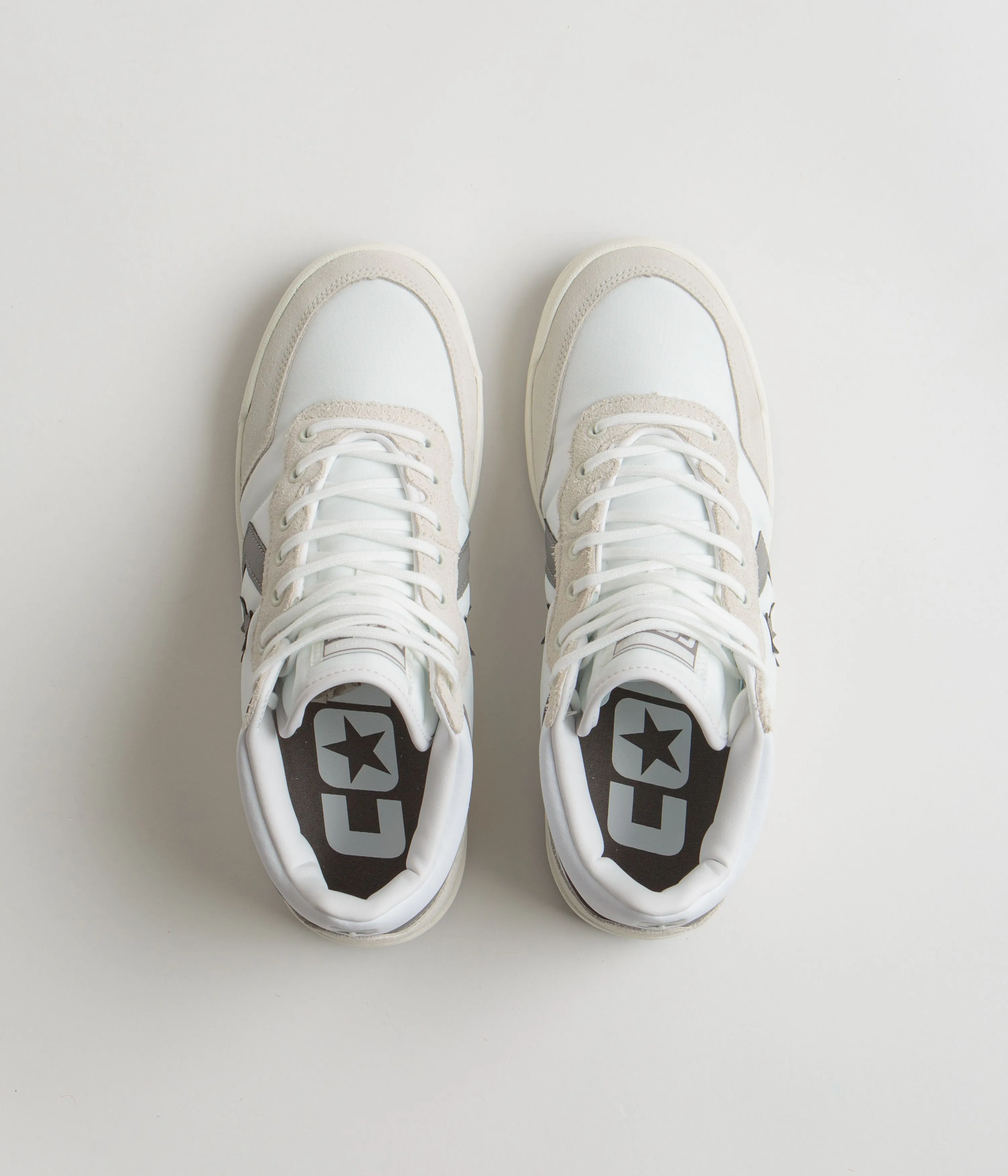 Converse Fastbreak Mid Shoes - White / Vaporous Grey / White Court Shoes Asics